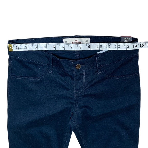 Hollister Super Skinny 26X31 3R Blue Pant Low Rise Casual Bottoms NEW NWT - Picture 3 of 12